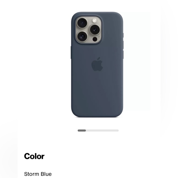 Apple Other - NEW Apple iPhone 14 Pro Max Silicone Case with MagSafe - Storm Blue